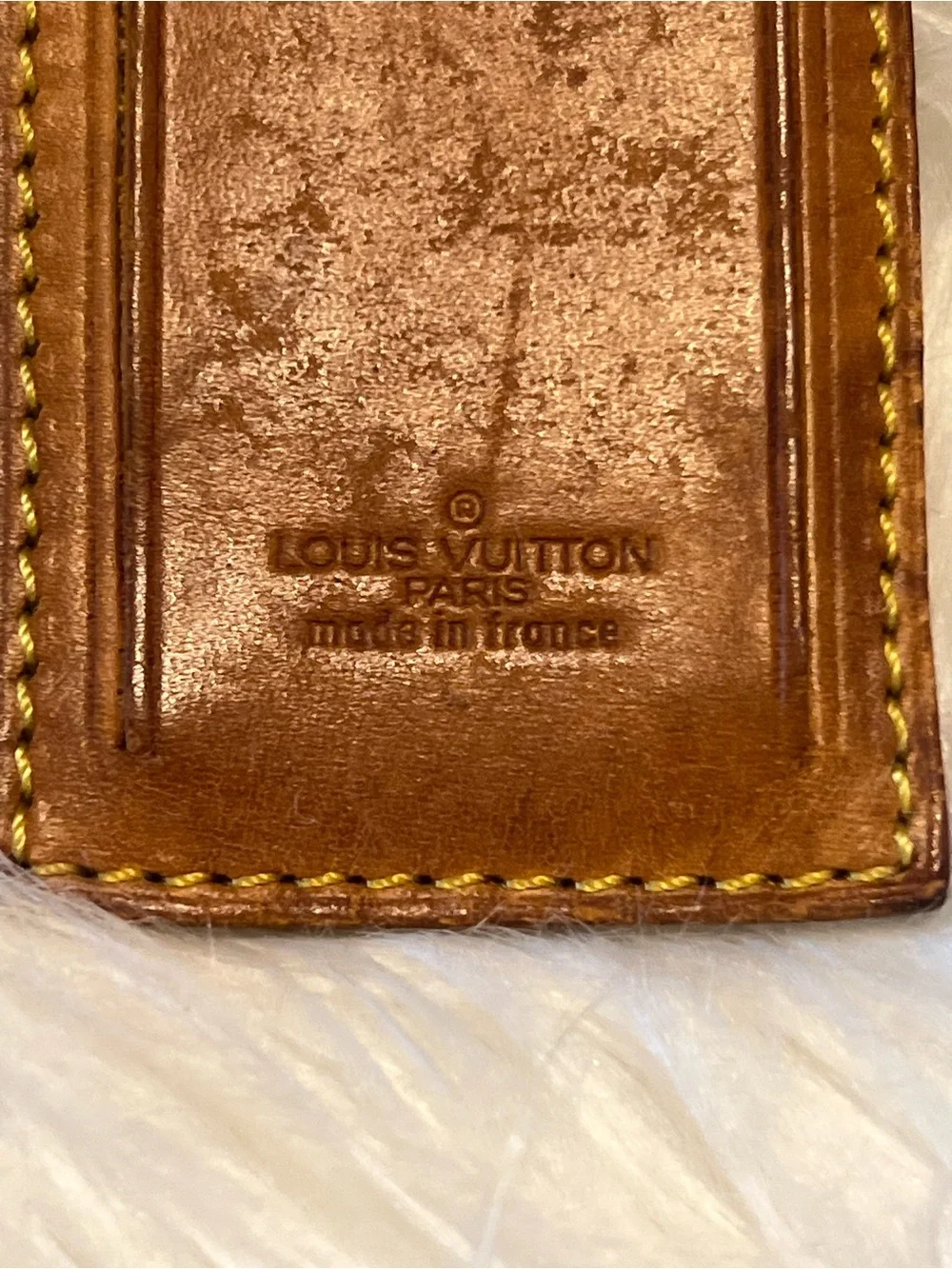 Louis Vuitton vachetta leather Luggage Tag
